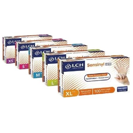 Gants d'examen vinyle Sensinyl free