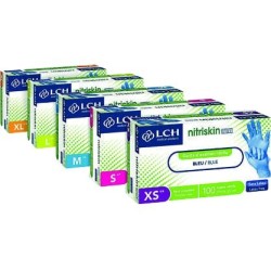 Gants d'examen nitrile Nitriskin free blue evolution