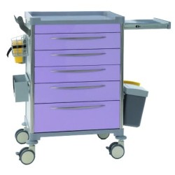 Chariot de soins 2 tiroirs