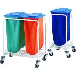 Chariot à linge avec couvercle