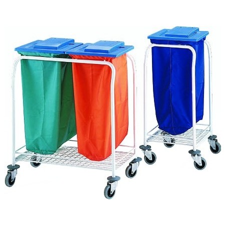 Chariot à linge avec couvercle