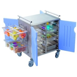 Chariot inox avec habillage