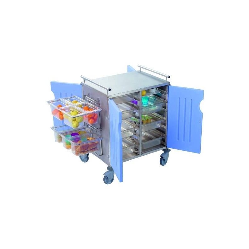 Chariot inox avec habillage
