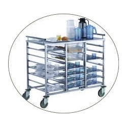 Chariot inox avec habillage