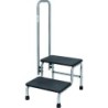 Marchepied inox 2 marches avec rampe