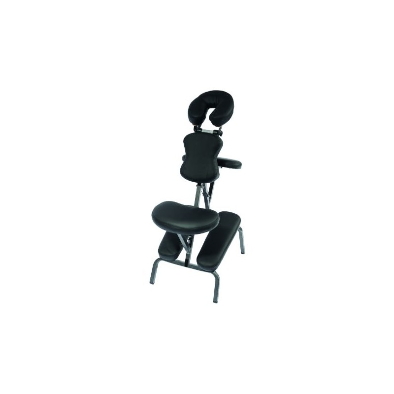 Chaise de massage avec accessoires noire