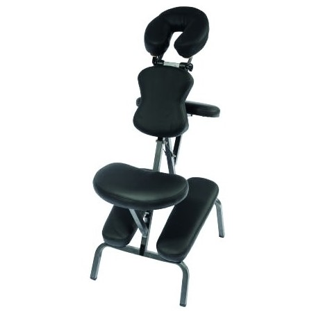 Chaise de massage avec accessoires noire