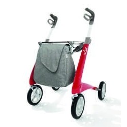 Rollator 4 roues Carbon Ultralight ou Carbon ultralight avec petit sac