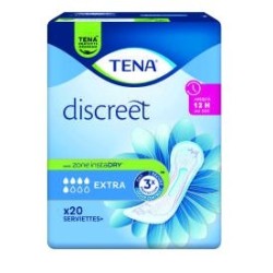 Serviettes féminines TENA Discreet ou TENA Lady