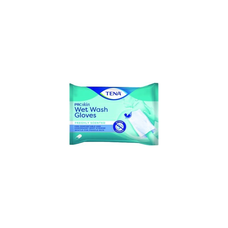 Gants sans rinçage TENA Wet Wash Gloves ProSkin