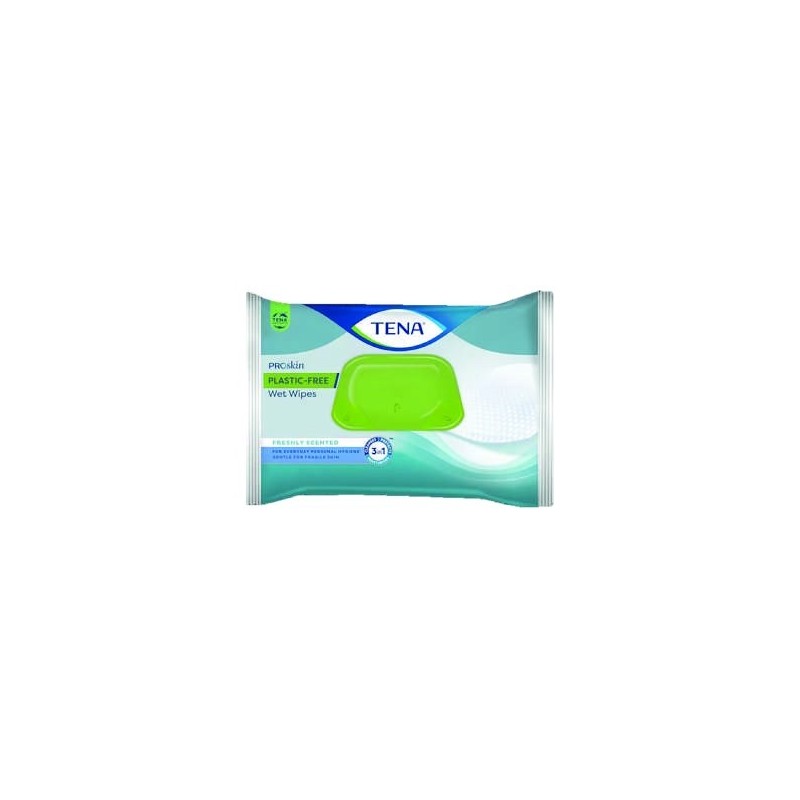 TENA Wet wipes 3 en 1 Plastic-free