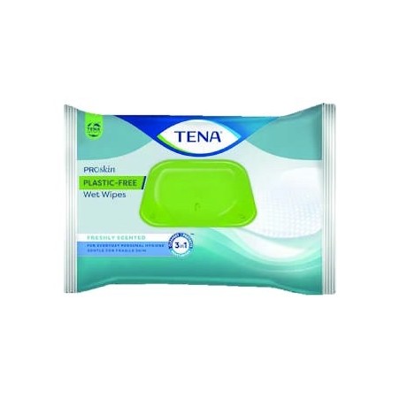 TENA Wet wipes 3 en 1 Plastic-free
