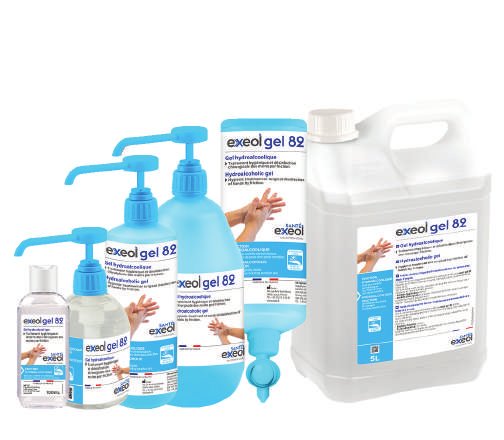 Gel hydroalcoolique - exeol gel 82